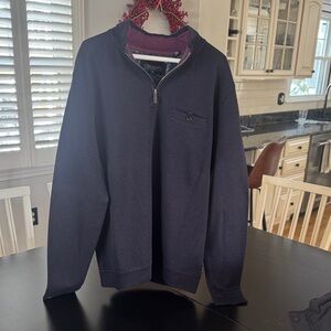 Ted Baker Men's Navy Zip-Up Sweater